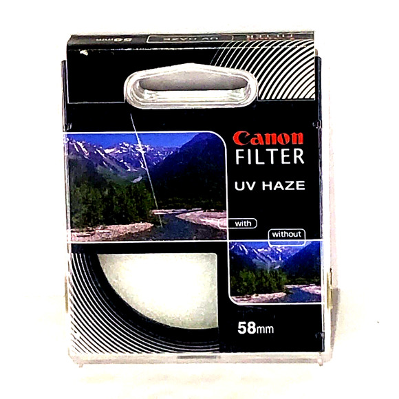 Canon Other - Canon Filter UV Haze 58mm Scenic Outdoor Factor 1=0 Stop Exposure Adjustment NEW